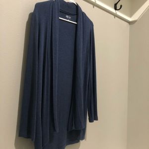 Soft navy cardigan in petite medium